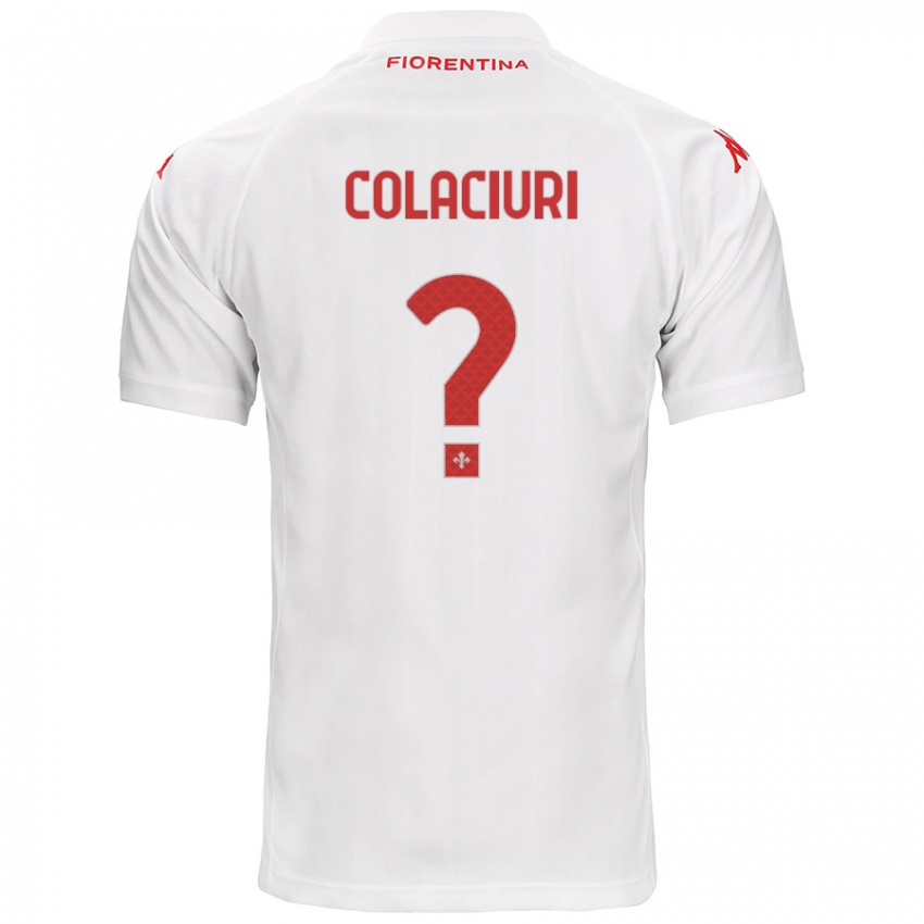 Heren Gabriele Colaciuri #0 Wit Uitshirt Uittenue 2024/25 T-Shirt België