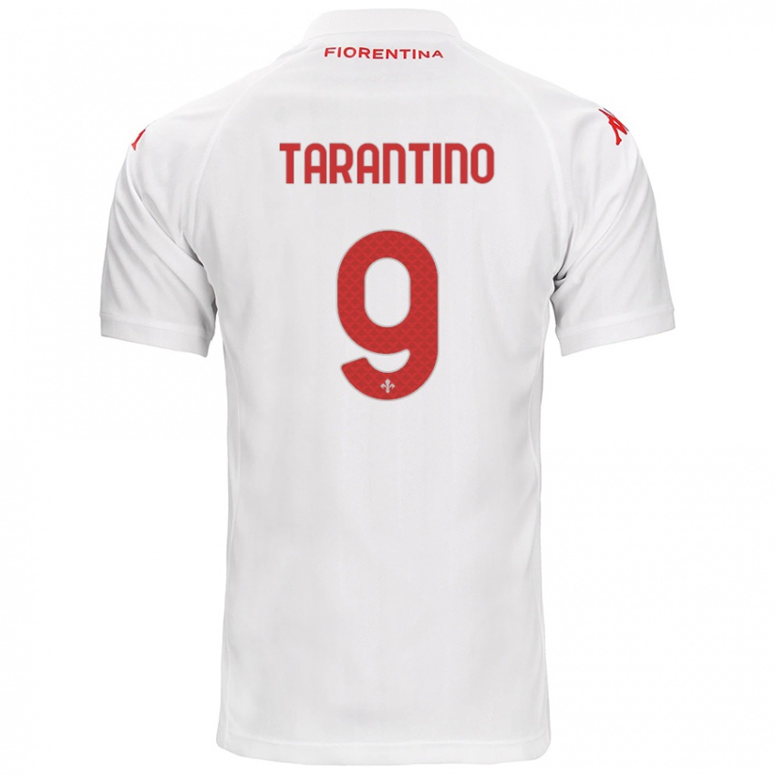 Heren Jacopo Tarantino #9 Wit Uitshirt Uittenue 2024/25 T-Shirt België