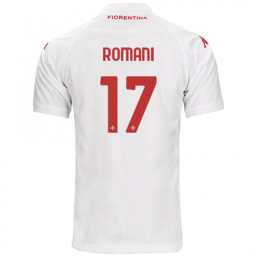 Heren Lorenzo Romani #17 Wit Uitshirt Uittenue 2024/25 T-Shirt België