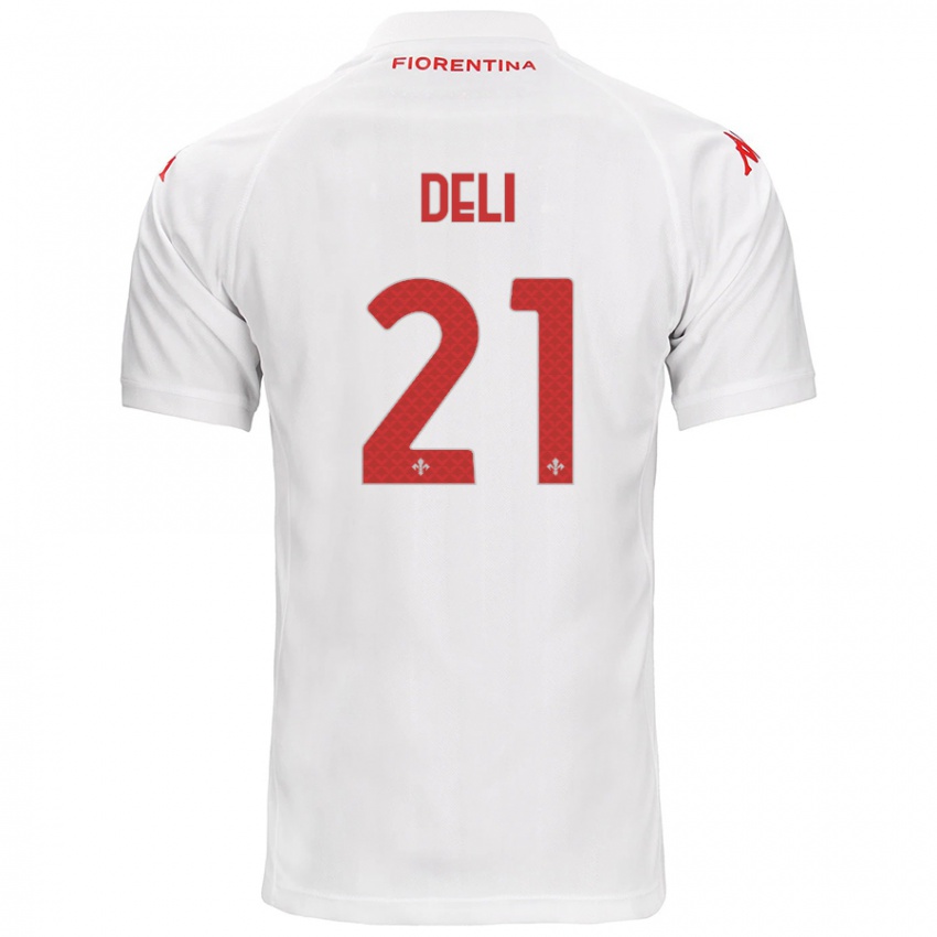 Heren Lapo Deli #21 Wit Uitshirt Uittenue 2024/25 T-Shirt België