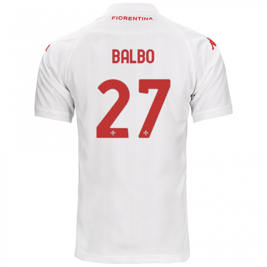 Heren Luis Balbo #27 Wit Uitshirt Uittenue 2024/25 T-Shirt België