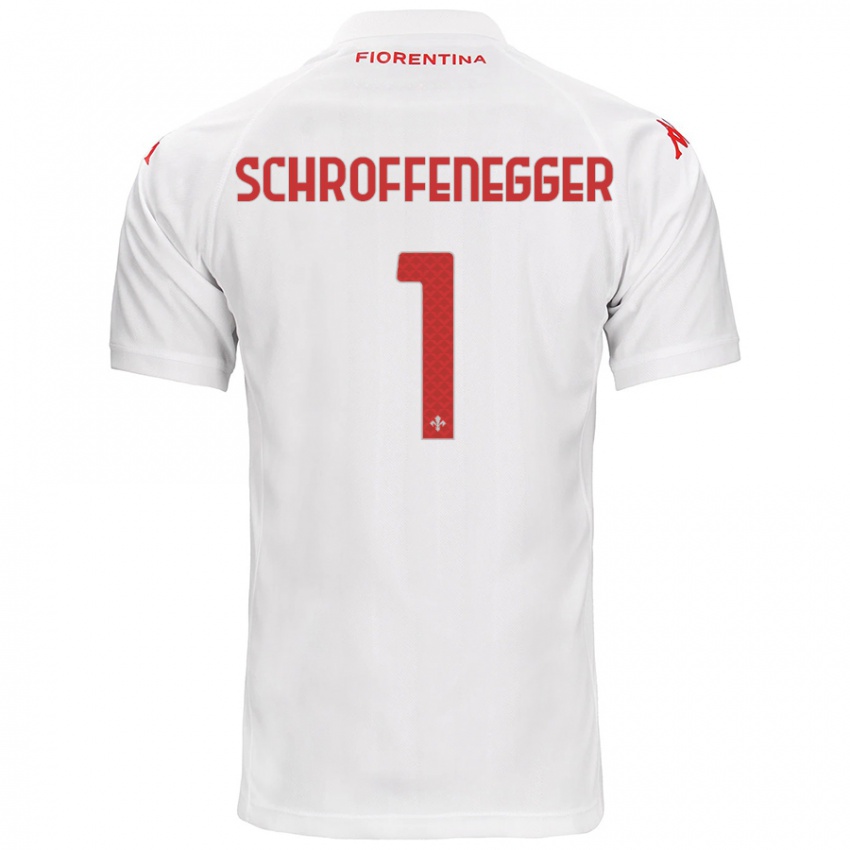 Heren Katja Schroffenegger #1 Wit Uitshirt Uittenue 2024/25 T-Shirt België