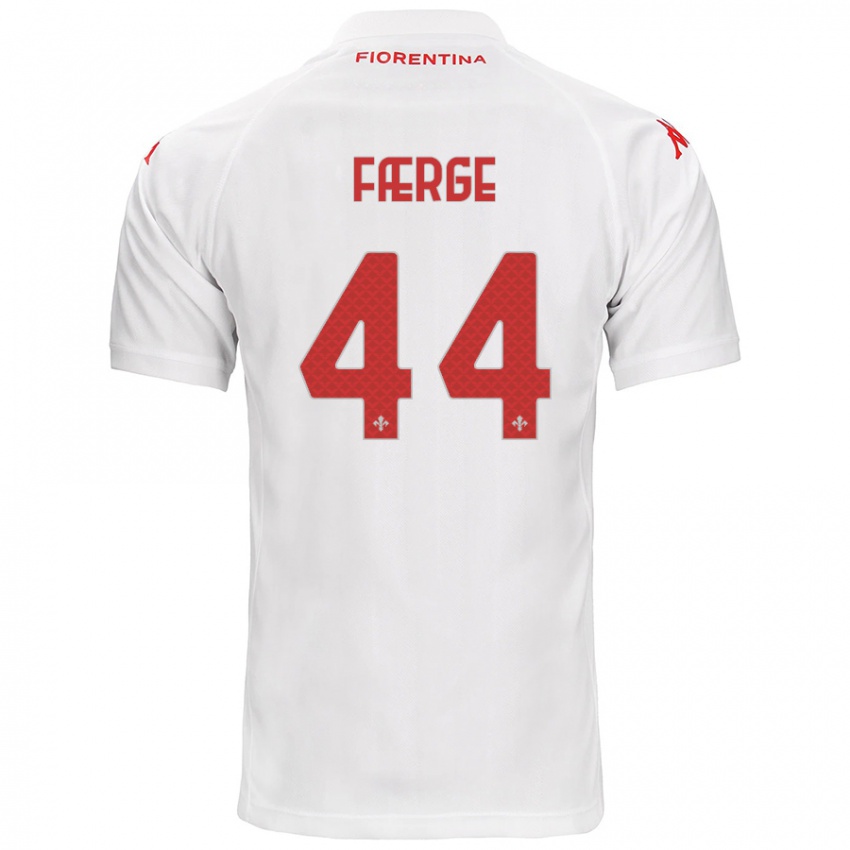 Heren Emma Færge #44 Wit Uitshirt Uittenue 2024/25 T-Shirt België