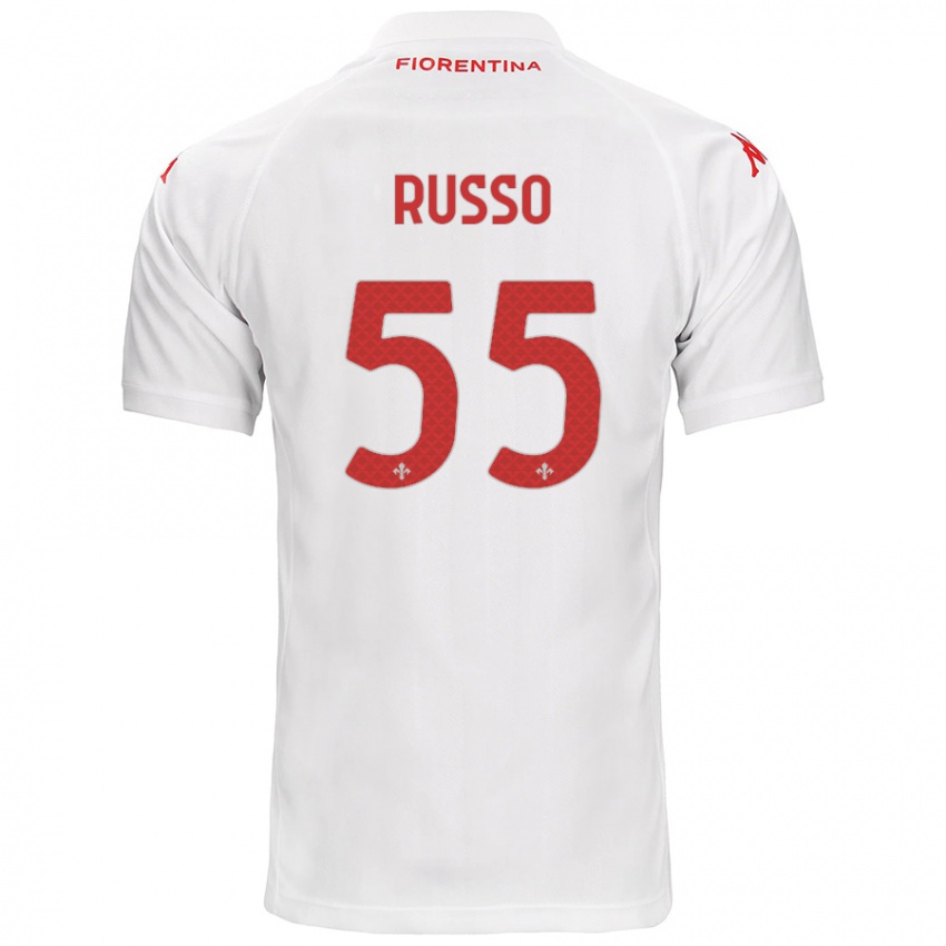 Heren Federica Russo #55 Wit Uitshirt Uittenue 2024/25 T-Shirt België