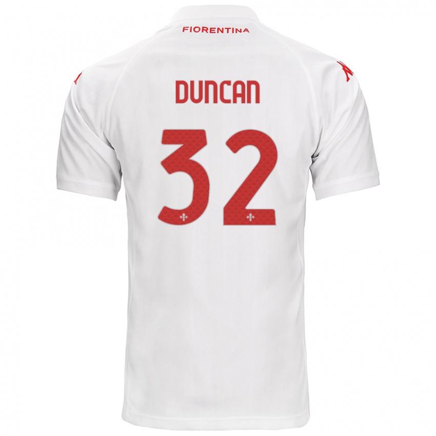 Herren Alfred Duncan #32 Weiß Auswärtstrikot Trikot 2024/25 T-Shirt Belgien