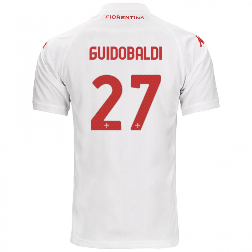 Heren Filippo Guidobaldi #27 Wit Uitshirt Uittenue 2024/25 T-Shirt België