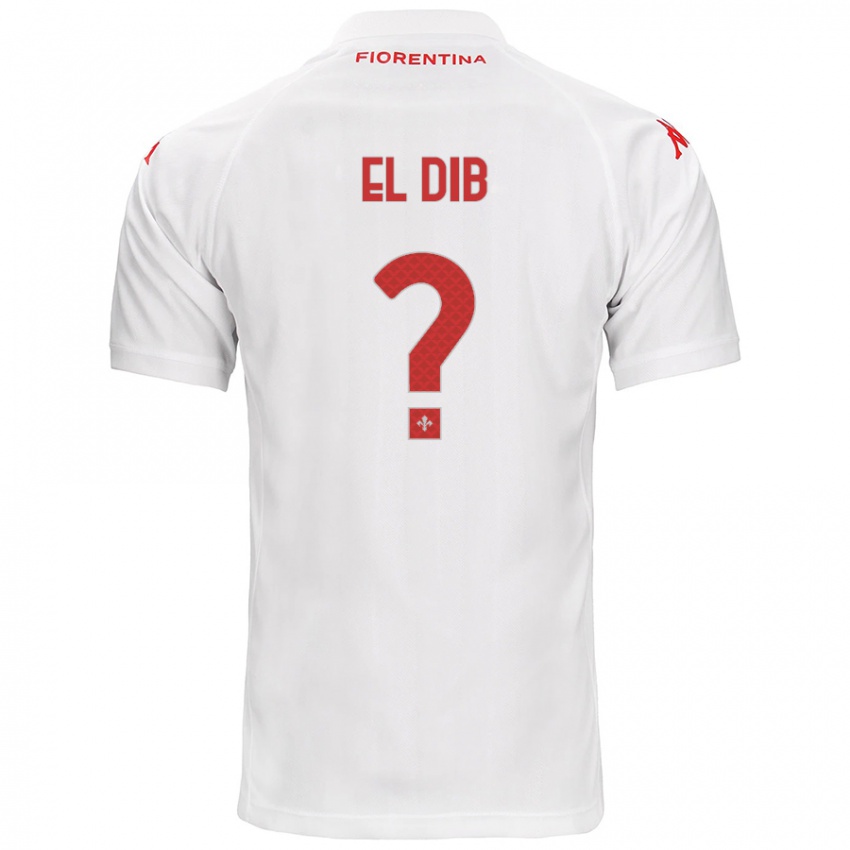 Heren Karim El Dib #0 Wit Uitshirt Uittenue 2024/25 T-Shirt België