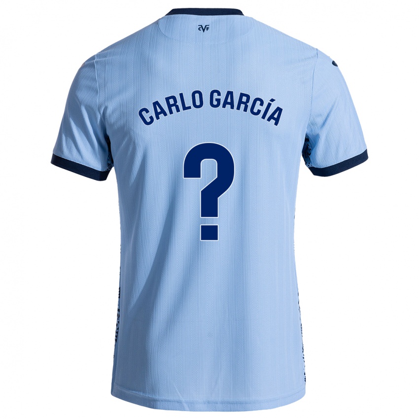 Homme Maillot Carlo García #0 Bleu Ciel Tenues Extérieur 2024/25 T-Shirt Belgique