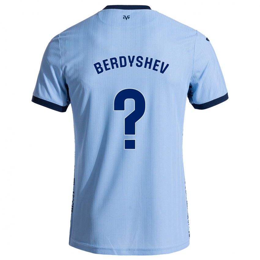 Homme Maillot Tikhon Berdyshev #0 Bleu Ciel Tenues Extérieur 2024/25 T-Shirt Belgique