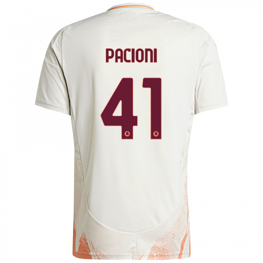 Heren Eleonora Pacioni #41 Crème Wit Oranje Uitshirt Uittenue 2024/25 T-Shirt België