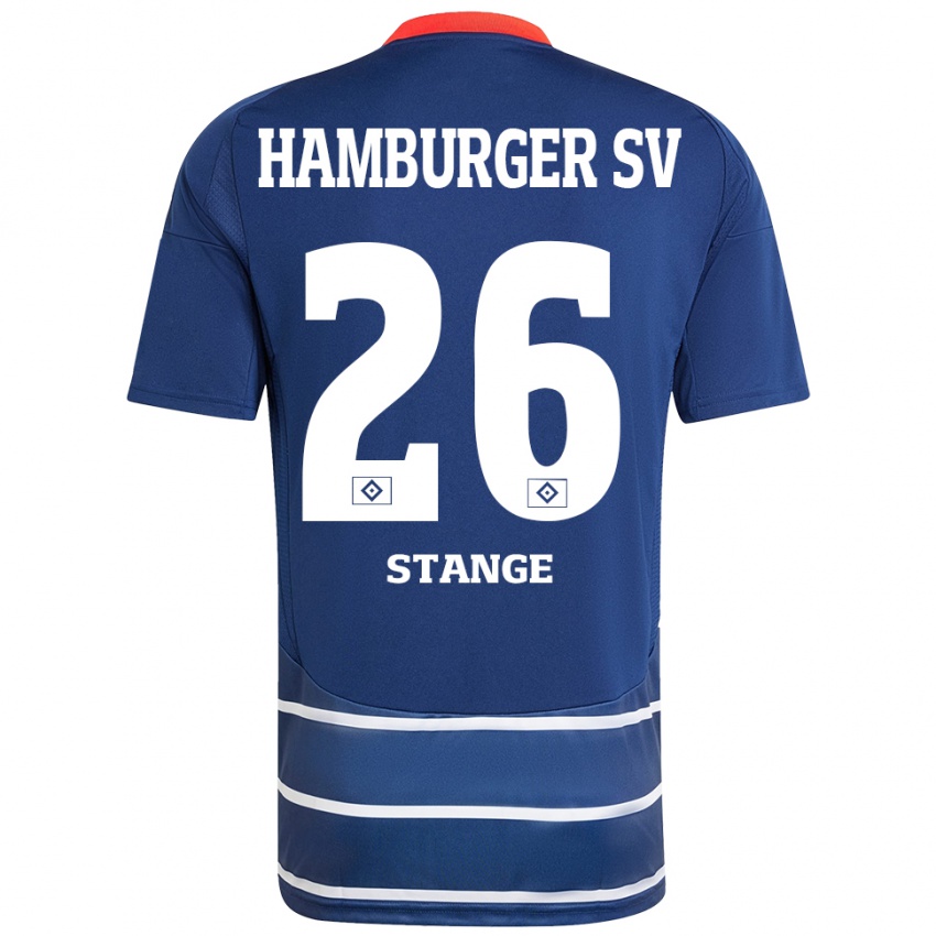 Heren Otto Stange #26 Donkerblauw Uitshirt Uittenue 2024/25 T-Shirt België