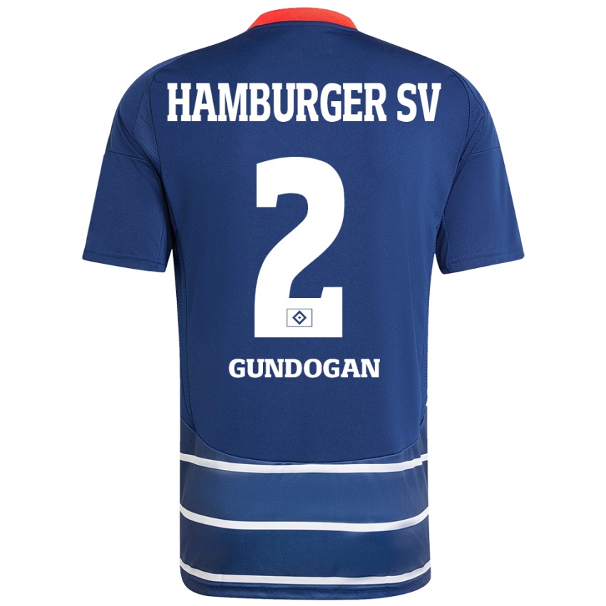 Heren Haci Gündogan #2 Donkerblauw Uitshirt Uittenue 2024/25 T-Shirt België