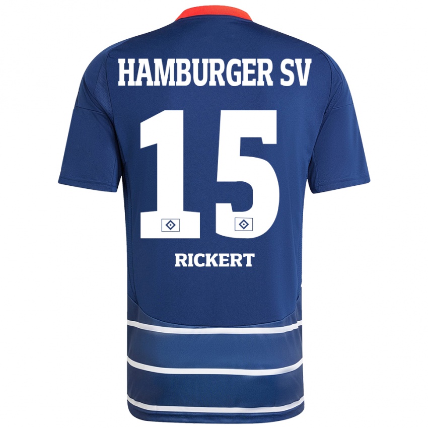 Heren Manja Rickert #15 Donkerblauw Uitshirt Uittenue 2024/25 T-Shirt België