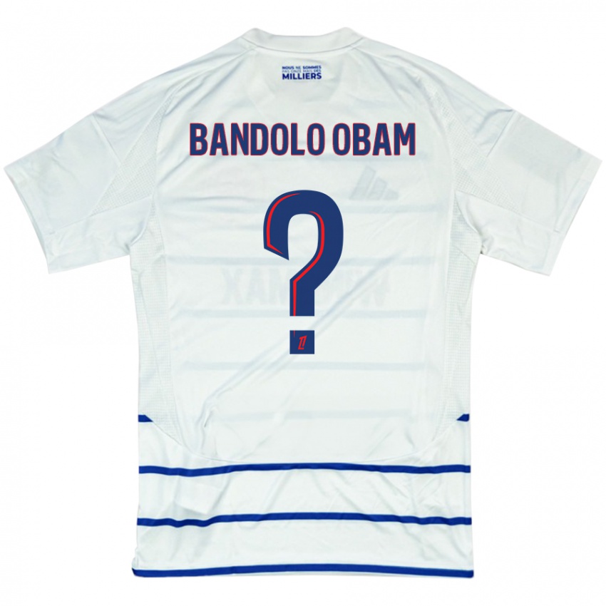 Heren Randy Bandolo Obam #0 Wit Blauw Uitshirt Uittenue 2024/25 T-Shirt België