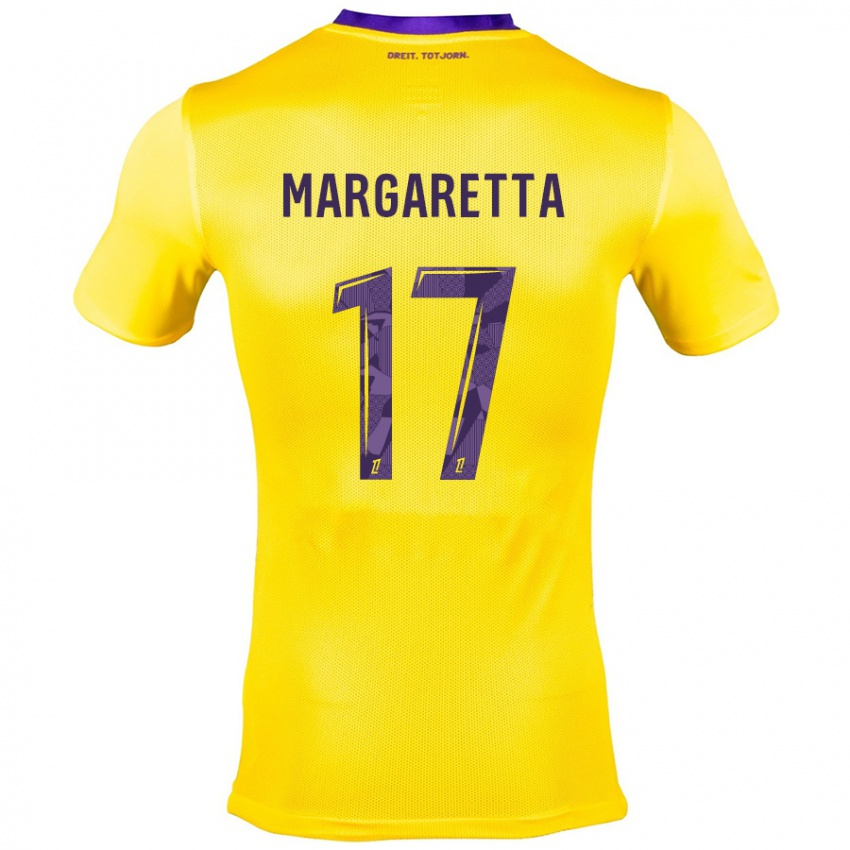 Heren Jessica Margaretta #17 Geel Paars Uitshirt Uittenue 2024/25 T-Shirt België