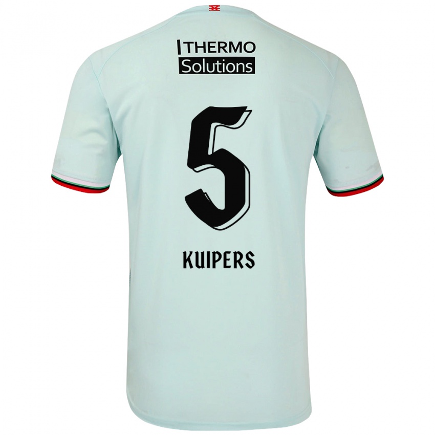 Herren Bas Kuipers #5 Hellgrün Auswärtstrikot Trikot 2024/25 T-Shirt Belgien