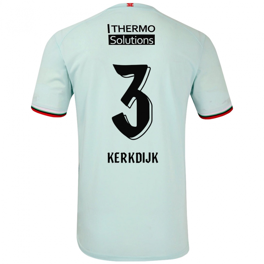 Heren Danique Kerkdijk #3 Lichtgroen Uitshirt Uittenue 2024/25 T-Shirt België