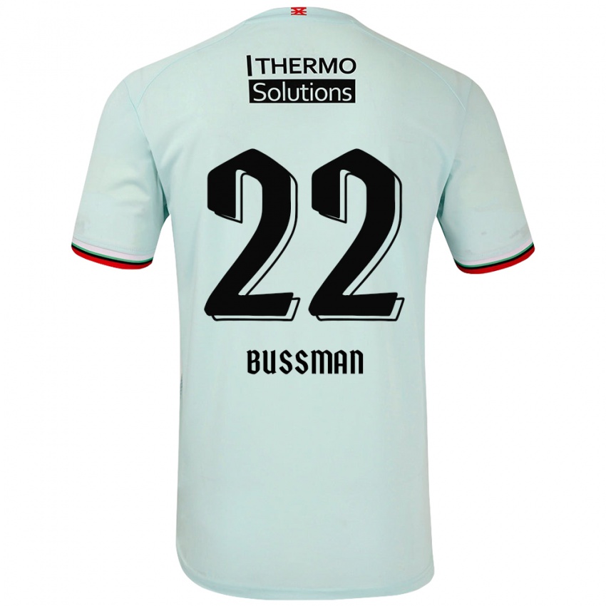 Heren Fiene Bussman #22 Lichtgroen Uitshirt Uittenue 2024/25 T-Shirt België