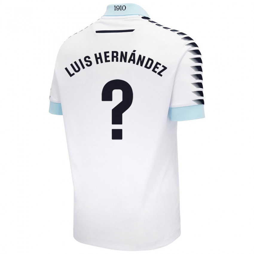 Heren Luis Hernández #0 Wit Blauw Uitshirt Uittenue 2024/25 T-Shirt België