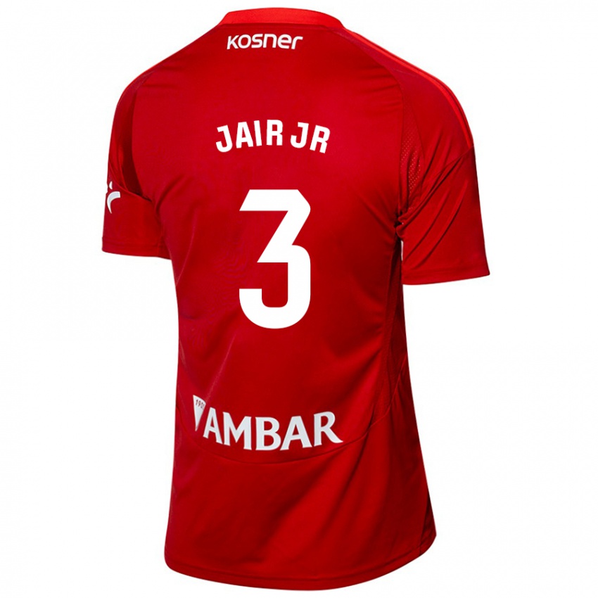 Heren Jair Amador #3 Wit Blauw Uitshirt Uittenue 2024/25 T-Shirt België