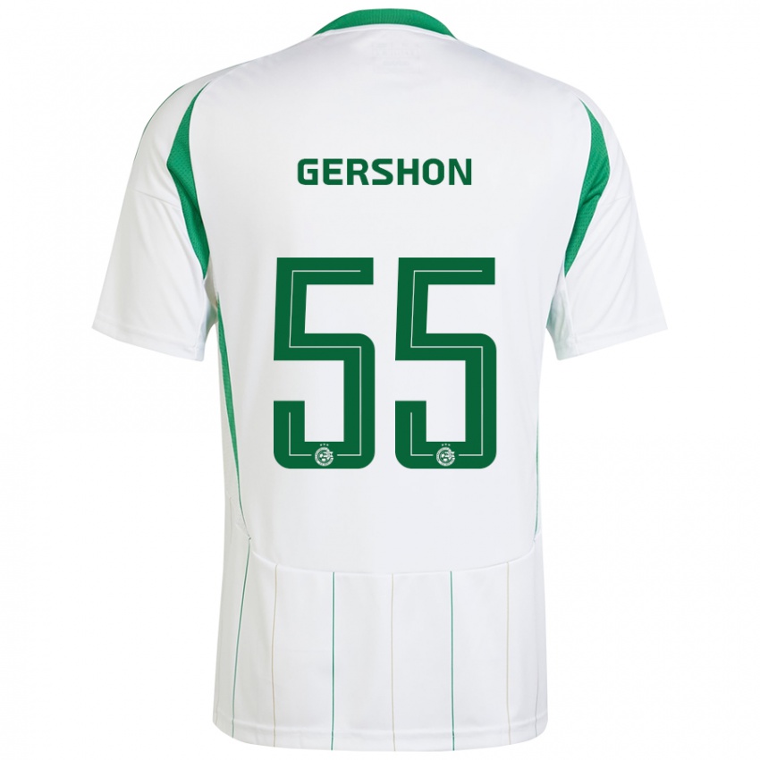 Heren Rami Gershon #55 Witgroen Uitshirt Uittenue 2024/25 T-Shirt België