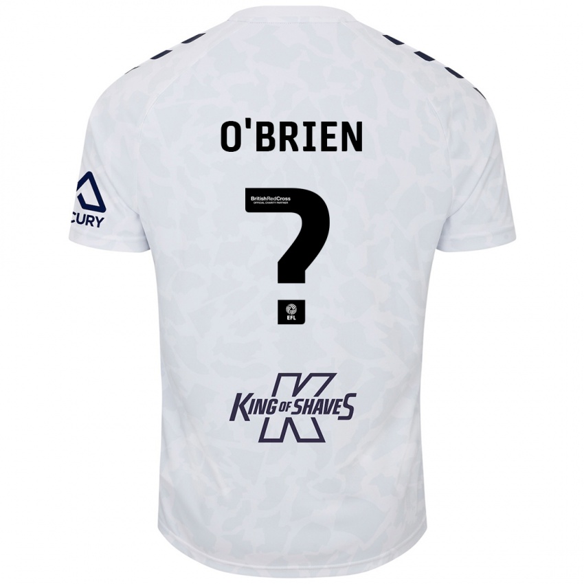 Heren Fionn O'brien #0 Wit Uitshirt Uittenue 2024/25 T-Shirt België