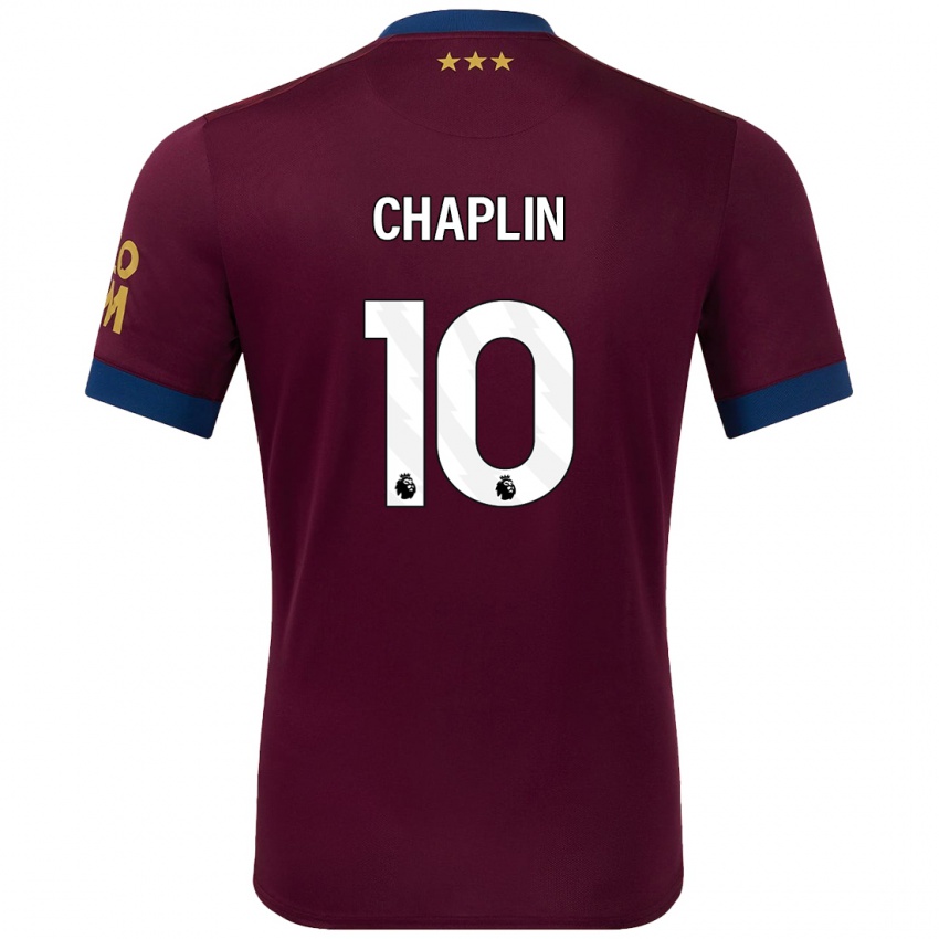 Heren Conor Chaplin #10 Bruin Uitshirt Uittenue 2024/25 T-Shirt België