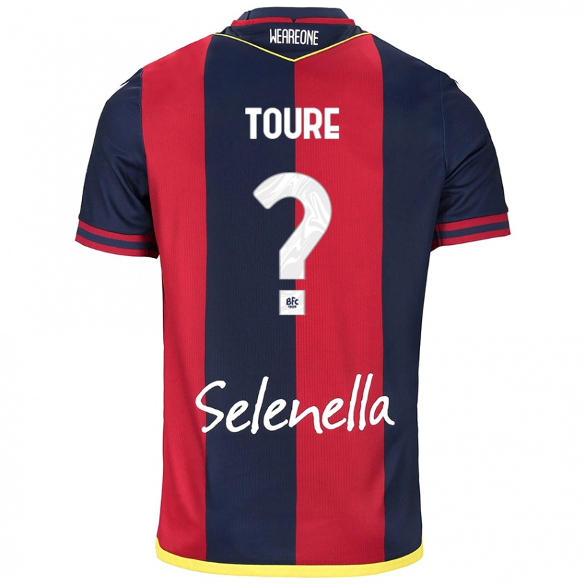 Femme Maillot Mohamed Toure #0 Rouge Bleu Royal Tenues Domicile 2024/25 T-Shirt Belgique