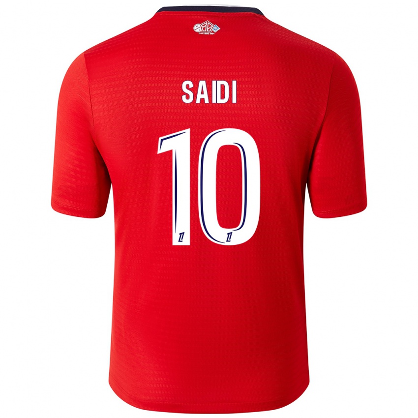 Femme Maillot Rachel Saidi #10 Rouge Blanc Tenues Domicile 2024/25 T-Shirt Belgique