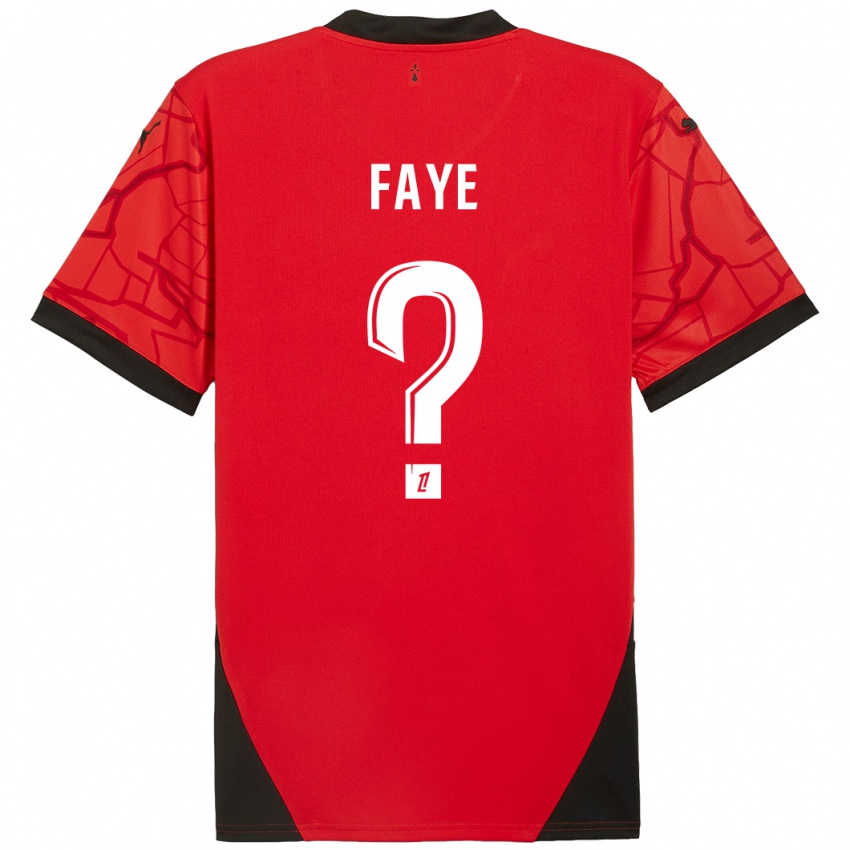 Dames Mikayil Faye #0 Rood Zwart Thuisshirt Thuistenue 2024/25 T-Shirt België