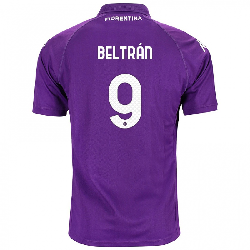 Damen Lucas Beltrán #9 Violett Heimtrikot Trikot 2024/25 T-Shirt Belgien