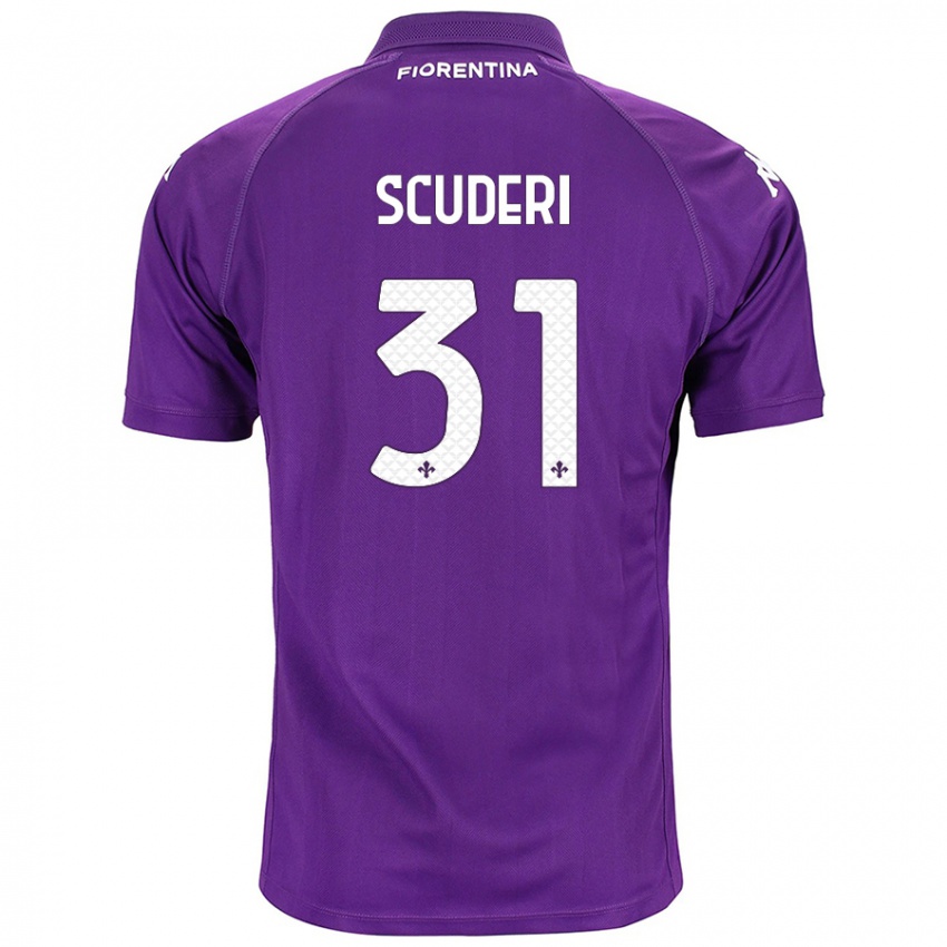 Damen Giulio Scuderi #31 Violett Heimtrikot Trikot 2024/25 T-Shirt Belgien