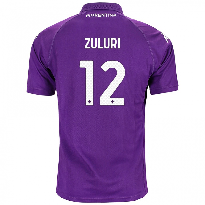 Damen Athena Zuluri #12 Violett Heimtrikot Trikot 2024/25 T-Shirt Belgien