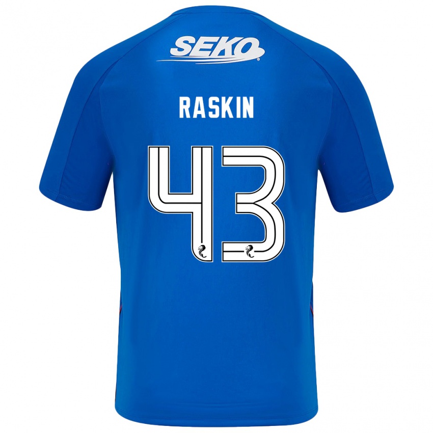 Damen Nicolas Raskin #43 Dunkelblau Heimtrikot Trikot 2024/25 T-Shirt Belgien