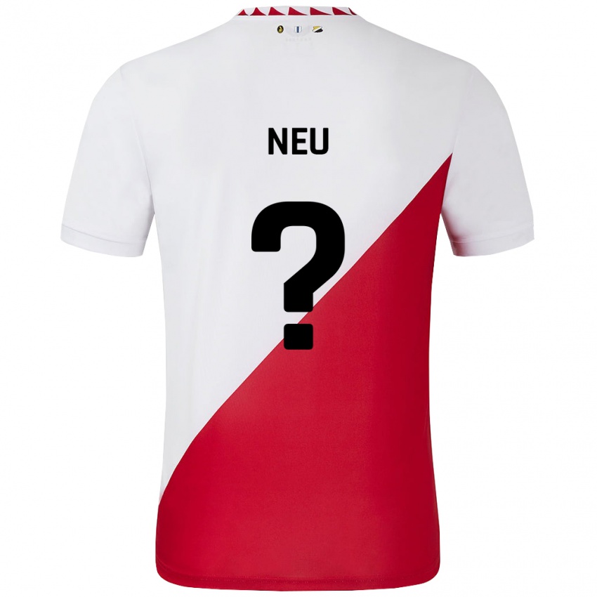 Dames Luca Neu #0 Wit Rood Thuisshirt Thuistenue 2024/25 T-Shirt België