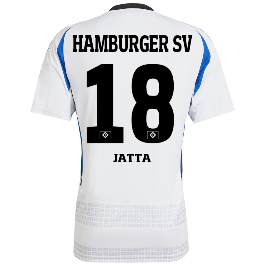 Dames Bakery Jatta #18 Wit Blauw Thuisshirt Thuistenue 2024/25 T-Shirt België