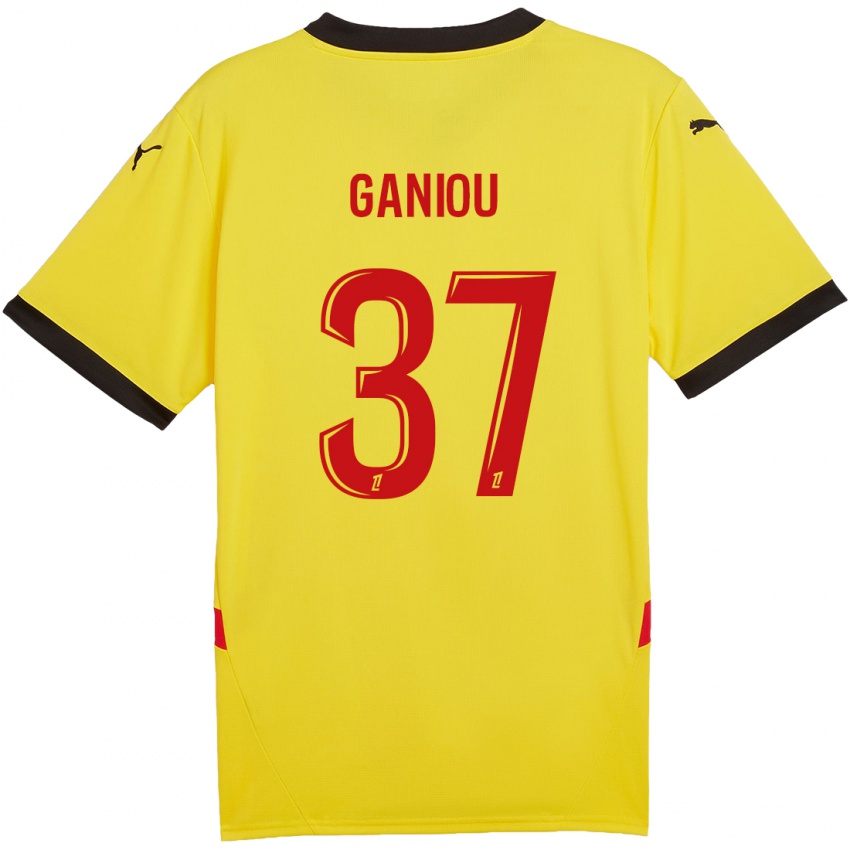 Dames Ismaëlo Ganiou #37 Geel Rood Thuisshirt Thuistenue 2024/25 T-Shirt België