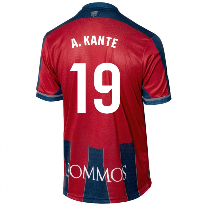 Dames Abou Kanté #19 Rood Blauw Thuisshirt Thuistenue 2024/25 T-Shirt België