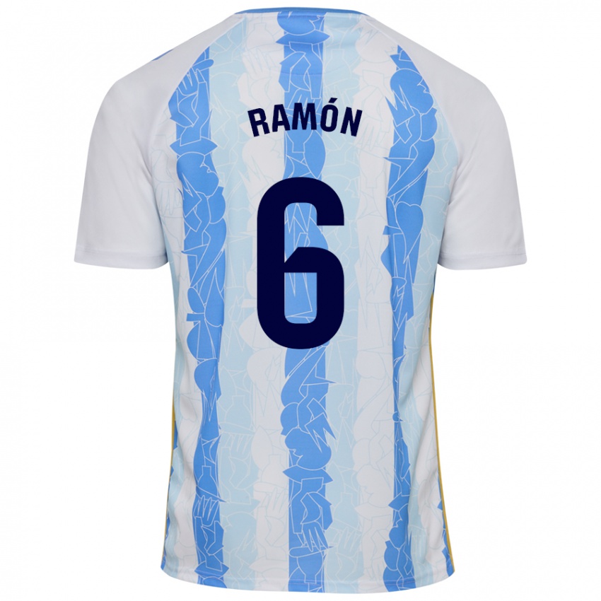 Dames Ramón Enríquez #6 Wit Blauw Thuisshirt Thuistenue 2024/25 T-Shirt België