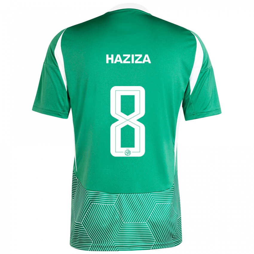 Dames Dolev Haziza #8 Groen Wit Thuisshirt Thuistenue 2024/25 T-Shirt België