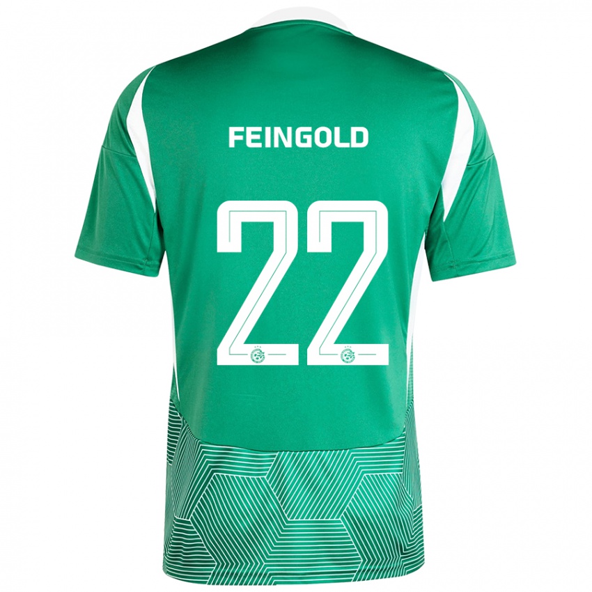 Dames Ilay Feingold #22 Groen Wit Thuisshirt Thuistenue 2024/25 T-Shirt België