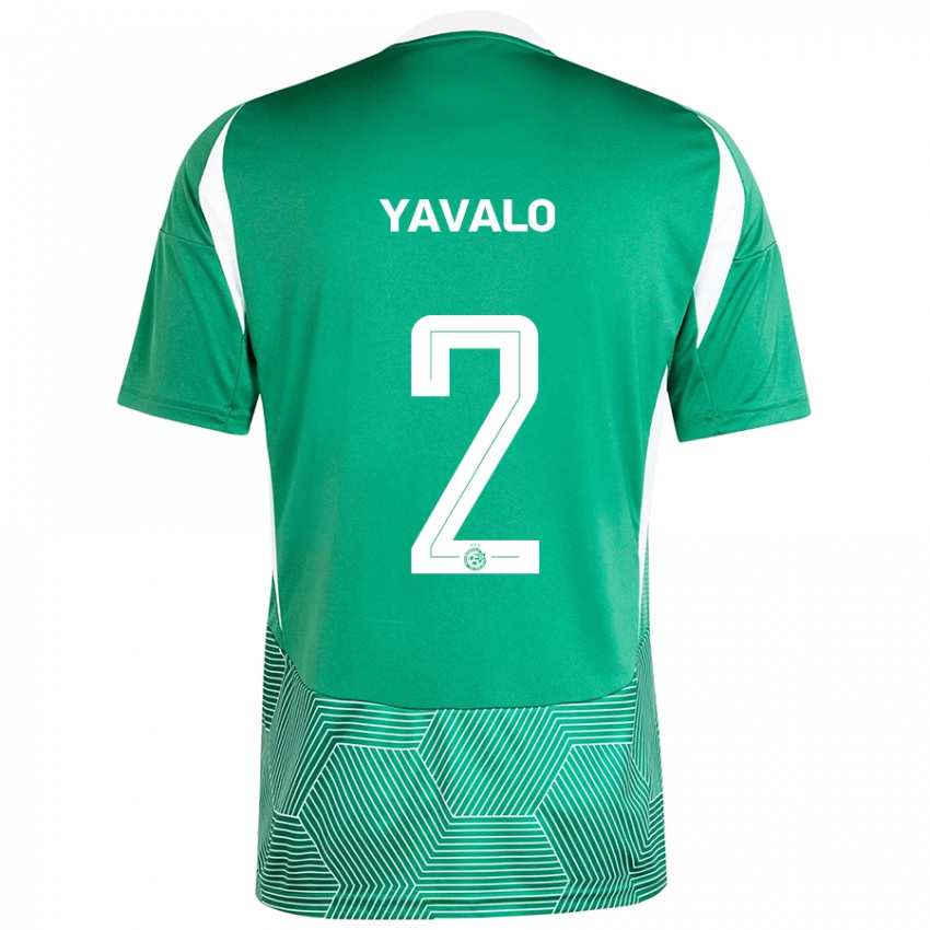 Dames Gatachao Yavalo #2 Groen Wit Thuisshirt Thuistenue 2024/25 T-Shirt België