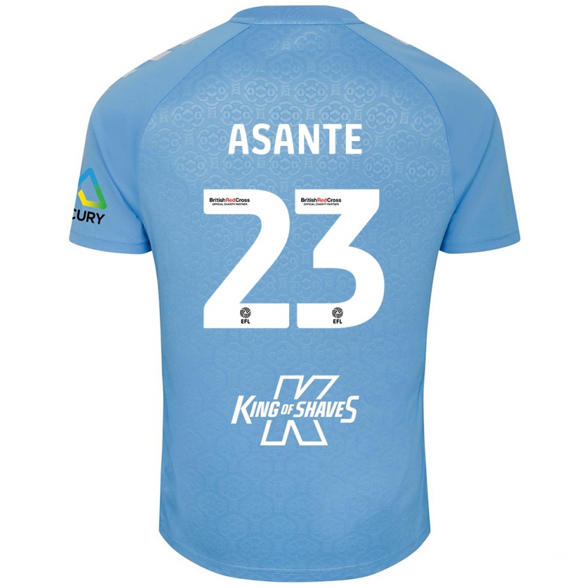 Femme Maillot Brandon Thomas-Asante #23 Bleu Blanc Tenues Domicile 2024/25 T-Shirt Belgique