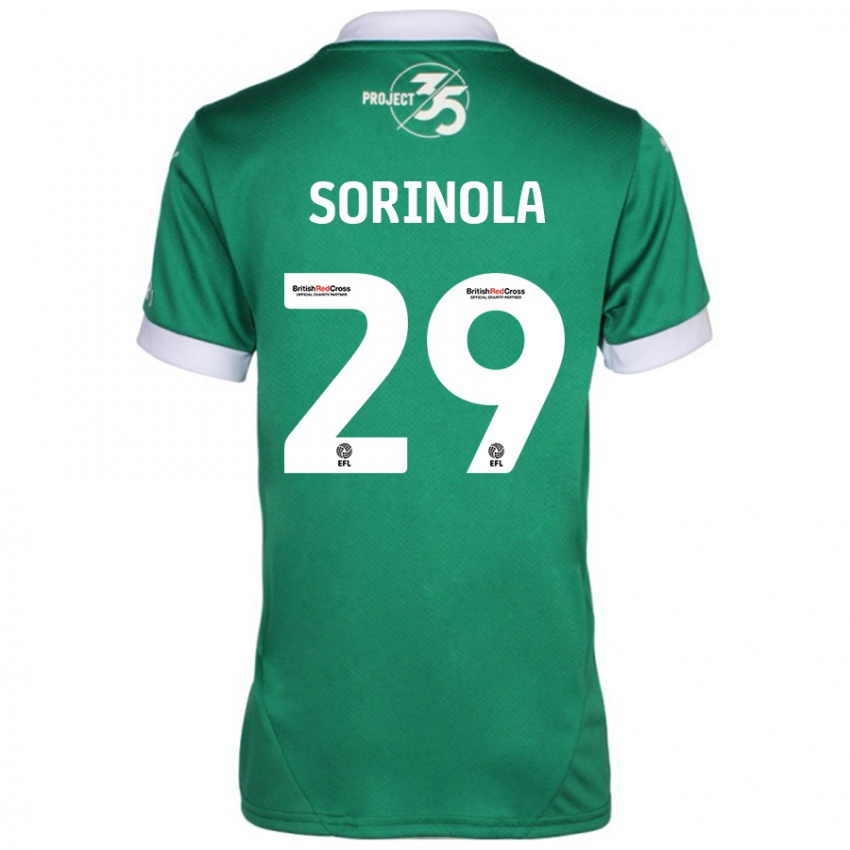 Dames Matthew Sorinola #29 Groen Wit Thuisshirt Thuistenue 2024/25 T-Shirt België