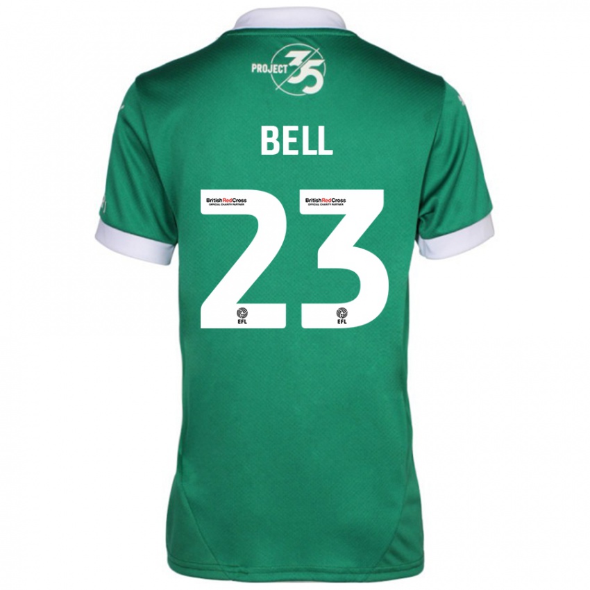 Dames Katelyn Bell #23 Groen Wit Thuisshirt Thuistenue 2024/25 T-Shirt België