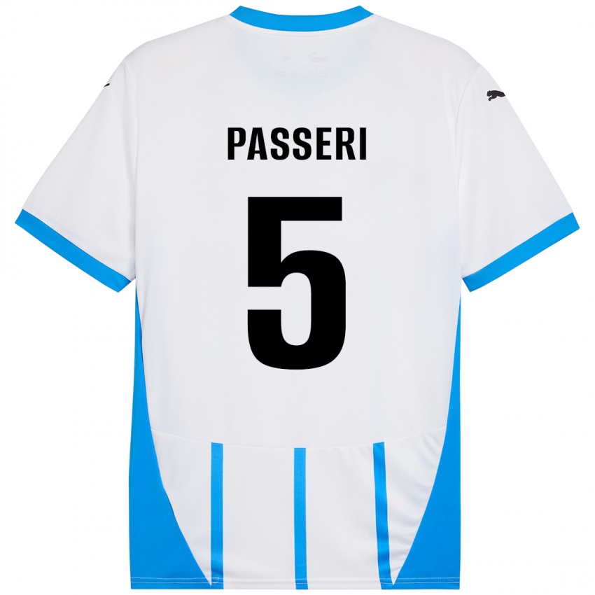 Dames Angela Passeri #5 Wit Blauw Uitshirt Uittenue 2024/25 T-Shirt België