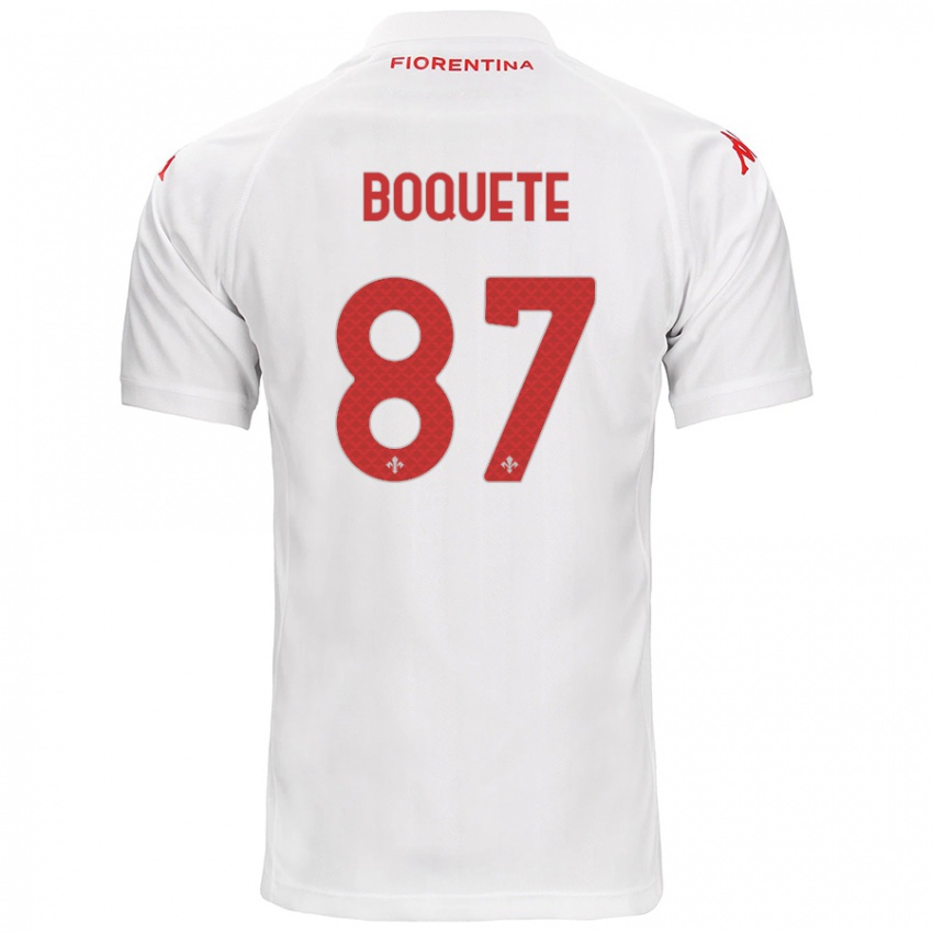 Damen Veronica Boquete #87 Weiß Auswärtstrikot Trikot 2024/25 T-Shirt Belgien