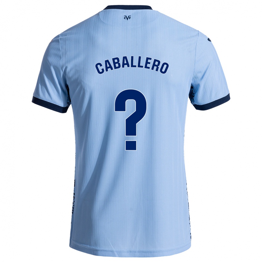 Femme Maillot Jesús Caballero #0 Bleu Ciel Tenues Extérieur 2024/25 T-Shirt Belgique