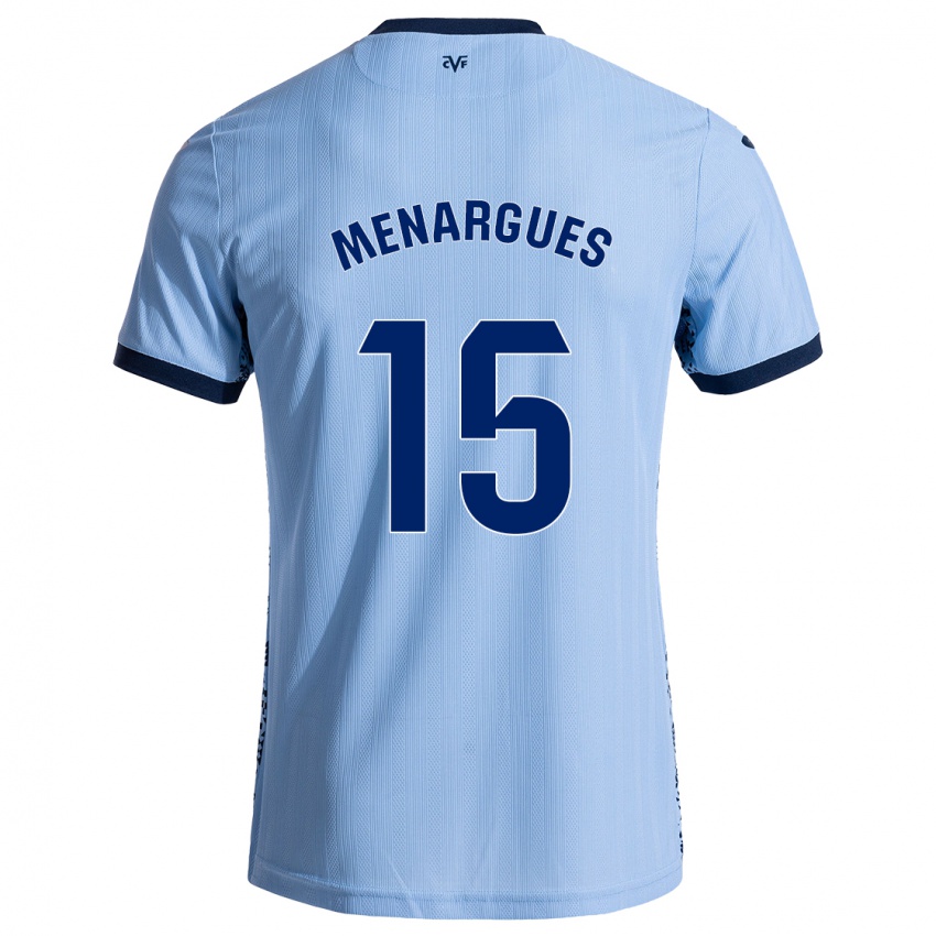 Femme Maillot Joseda Menargues #15 Bleu Ciel Tenues Extérieur 2024/25 T-Shirt Belgique