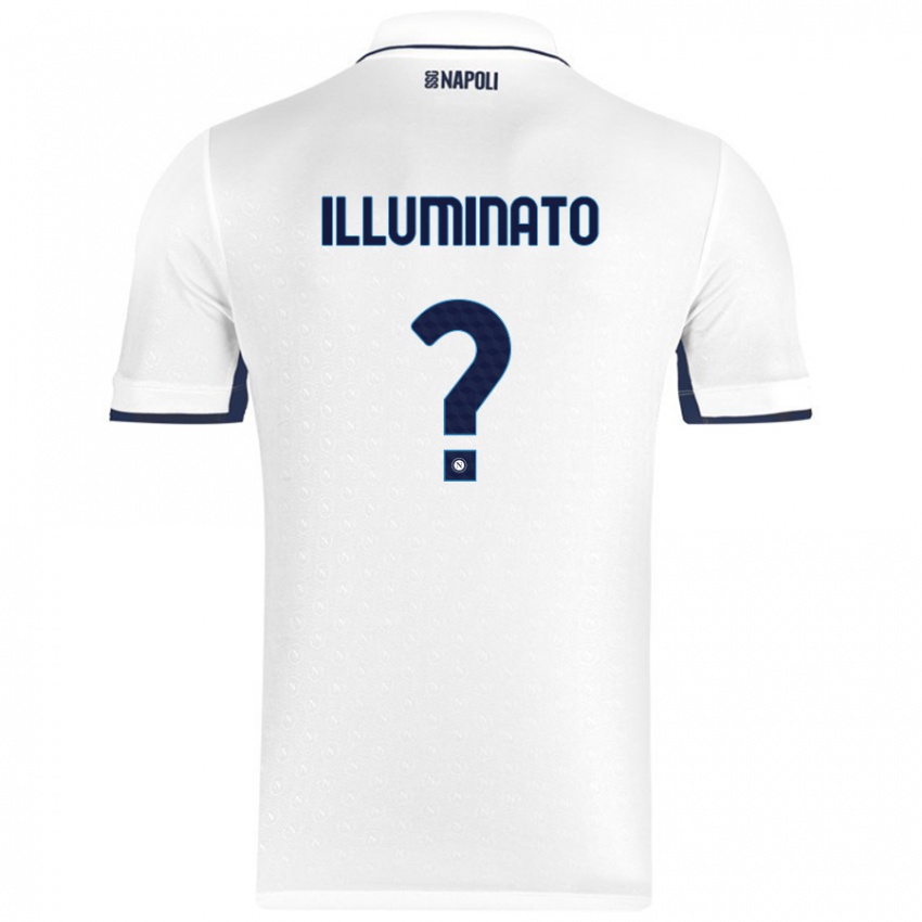 Dames Antonio Illuminato #0 Wit Koningsblauw Uitshirt Uittenue 2024/25 T-Shirt België